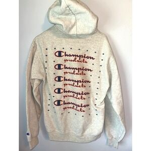 Champion Hoodie Men's Medium Gray Reverse Weave Long Sleeve Sweatshirt